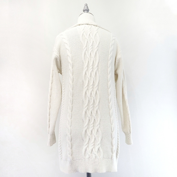 Aritzia Sunday Best Demi Chunky Cable Knit Ribbed Sweater Dress - Picture 12 of 14